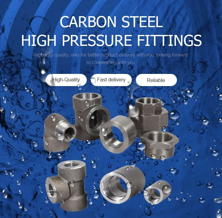ASME B16.11 Carbon Steel A105 2000#/3000#/6000# Forged Steel Pipe Fittings NPT Thread Socket Welding Fittings High Pressure Elbow
