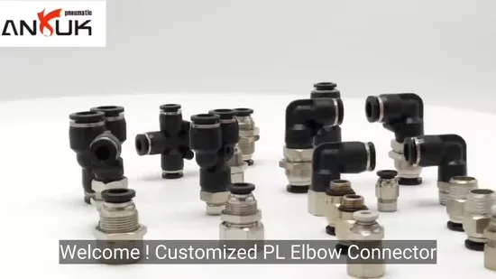 Quick Connect Elbow Fitting for Pneumatic Tube Systems 