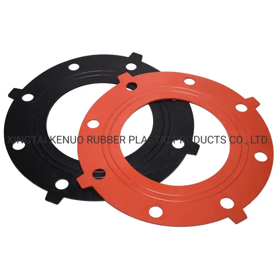 Customized Molded Rubber Gasket Sealing Products and Specially for Rubber Flange Gasket in Pipelines Industry 