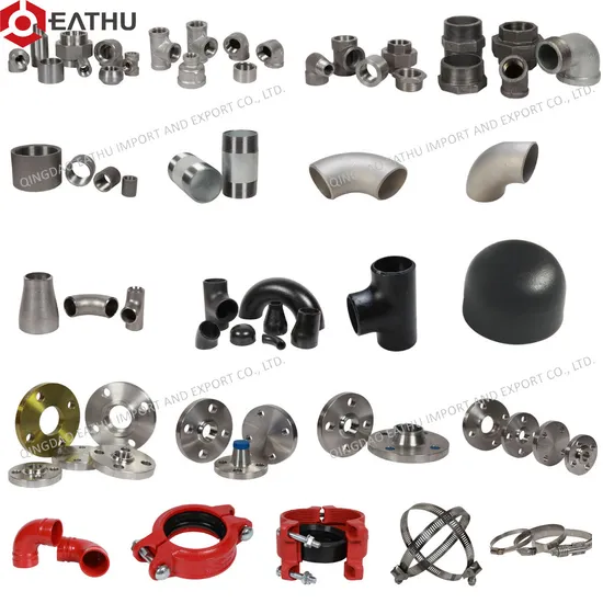 ANSI/DIN/BS Stainless Carbon Steel 304/316 NPT/Bsp Seamless Pipe Fitting Grooved End Round Cap 