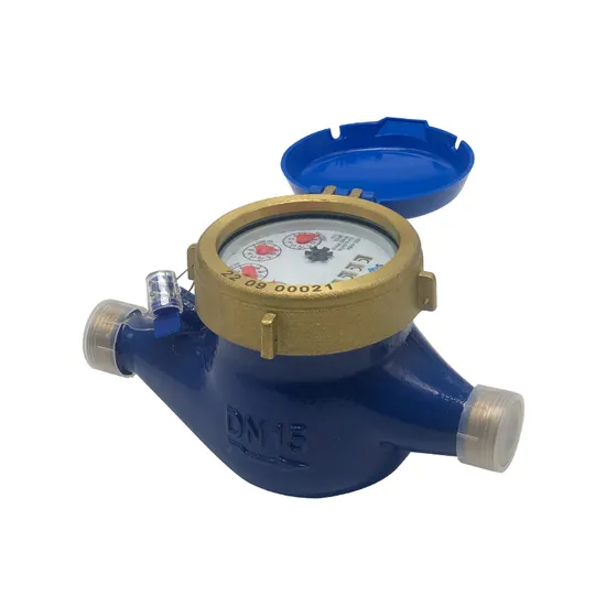 R160 Class C Reed Switch Brass Body Dry Dial Cold Multi Jet Water Flow Meters 