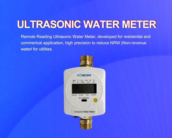 1/2inch Small Size Residential Lora Remote Reading Ultrasonic Water Flow Meter with Installation Guide 