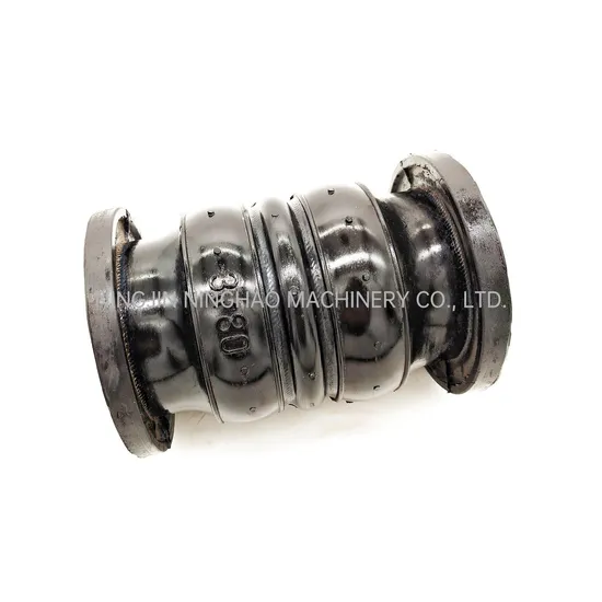 Double Sphere Flexible High Pressure Rubber Expansion Bellow Joint with Steel Iron Forged Connector Water Application Head 