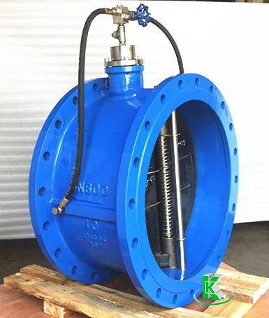 Small Pressure Drop Buffer Slow Shut Butterfly Clapper Non Return Check Valve 