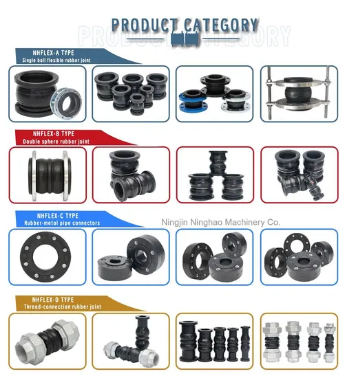 Thread Connection Rubber Pipe Connector NPT/BSPT Joint Screw Type EPDM Expansion Joint High Temperature Threaded Rubber Compensator 