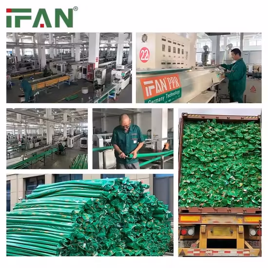 Ifan Wholesale Plastic Green PPR Material Plumbing Fittings High Pressure Pn25 Brass Union Ball Valve