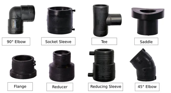 HDPE Hot Melt Butt Welding Elbow Pipe Fitting 