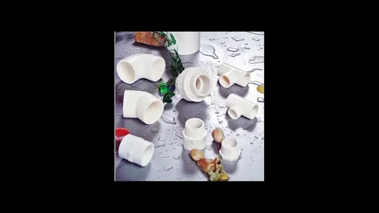Factory Customized Size Water Supply and Drainage High Pressure UPVC Pipe Fittings Name of 4 Inch Pipe Clip and Fitting 