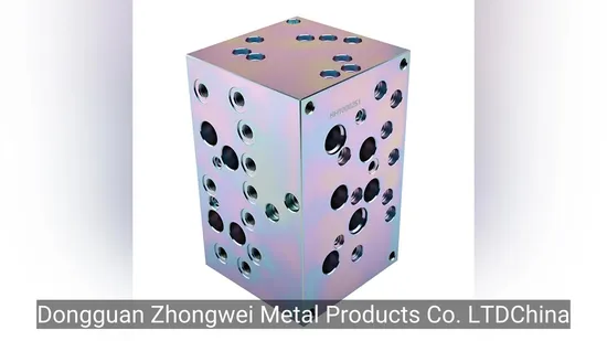 OEM Custom Machined Steel Ggg50 Qt500 Corrosion Resistant Galvanized Hydraulic Valve Block Hydraulic Manifold 