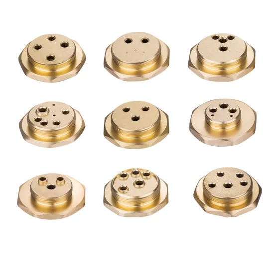 Square Brass Electric Machining Parts Pipe and Fittings 