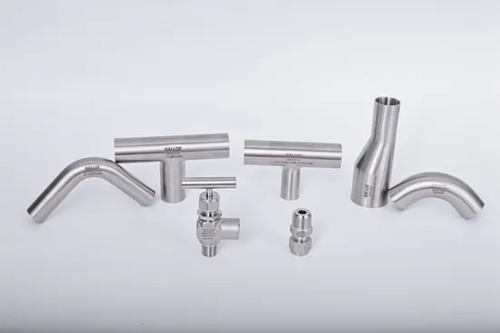UHP and Ultra High Purity System Orbital Butt Welding Bend Fittings Chemical Cleaned and Passivated Electror Polished Elbow Tee 